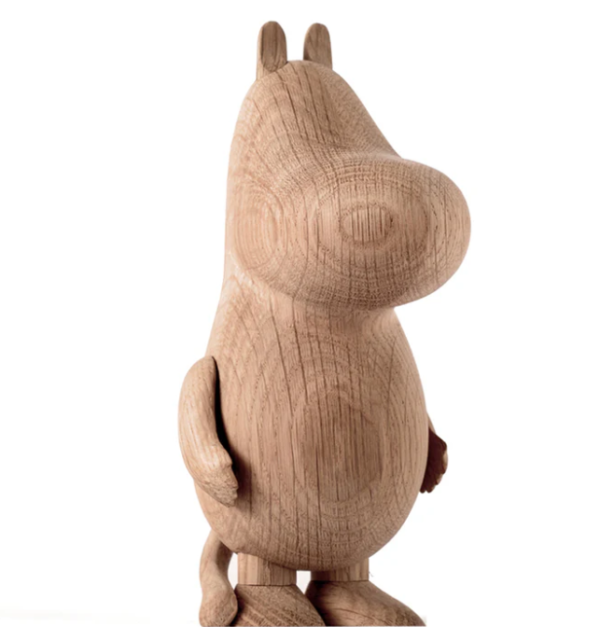 Sculpture en bois design en forme d'hippopotame